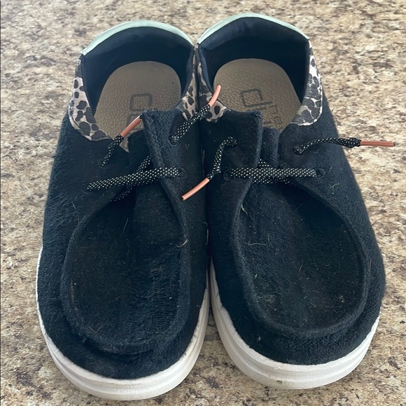 Hey Dude Leopard Print Slip-On Shoes - Picture 3 of 8